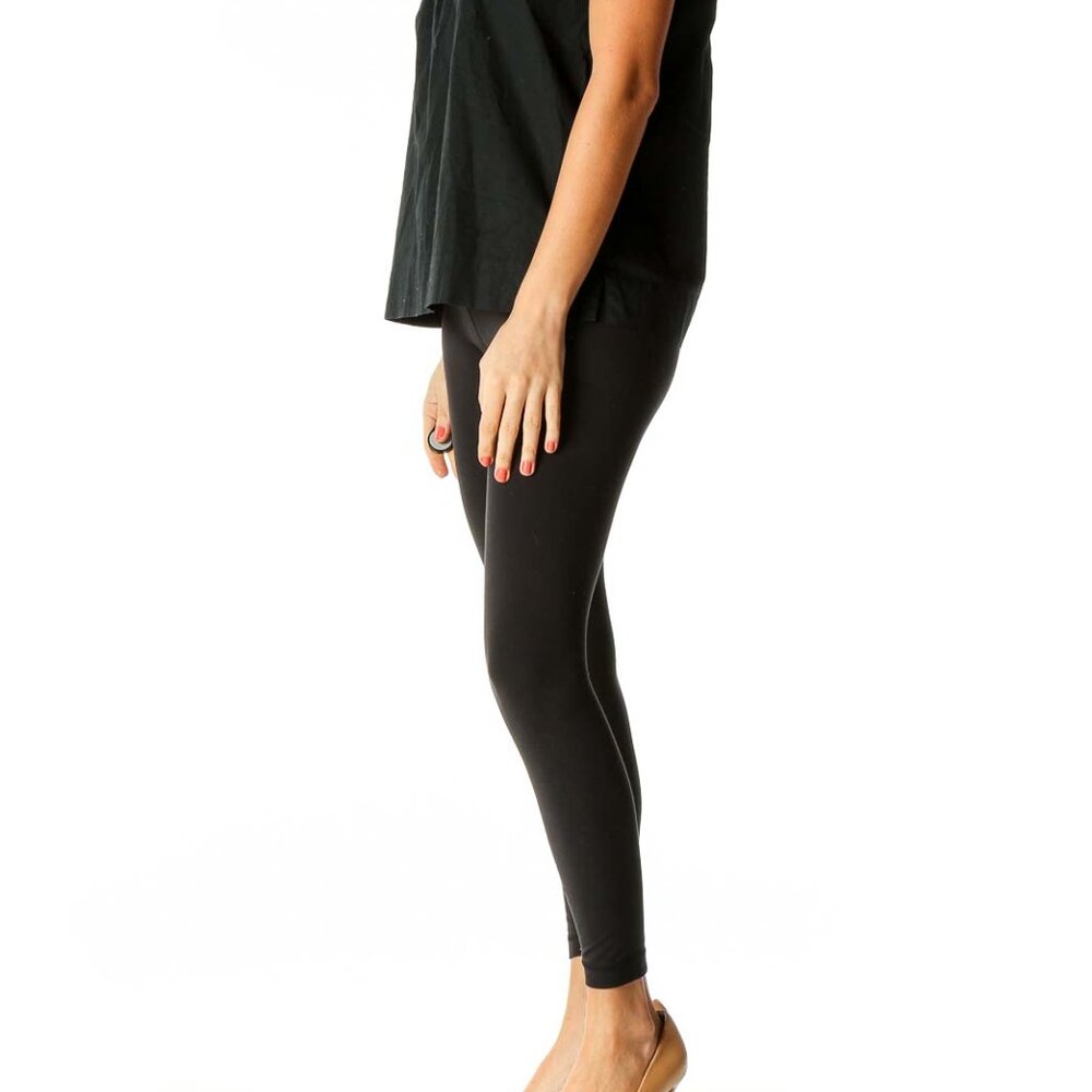 J.Crew Black Solid All Day Wear Blouse - Picture 2 of 3